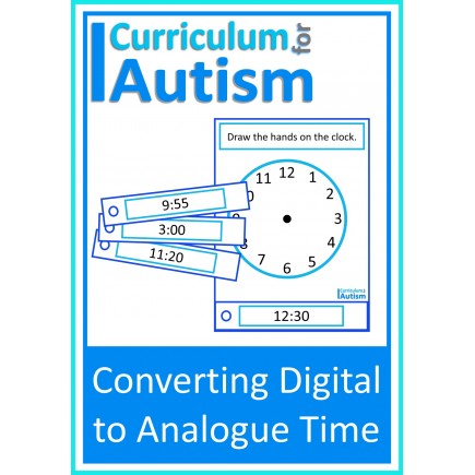 Telling the Time Digital to Analogue Clock Task Cards